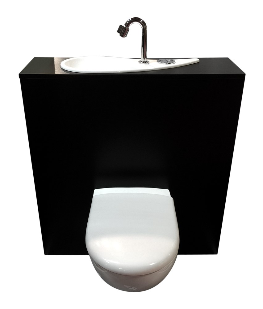 WiCi Free Flush, WC suspendu Geberit avec lave-mains design intégré